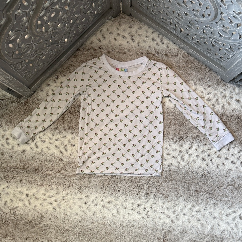 Jellybean mistletoe long sleeve shirt girls size 5 Christmas Holly holiday party